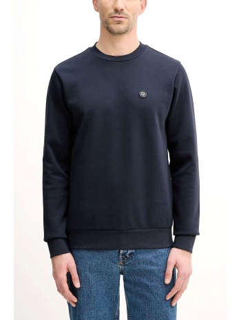 boss φουτερ crew neck jersey c-sharpe 01 μπλε