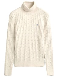 gant πλεκτο turtle neck μπεζ