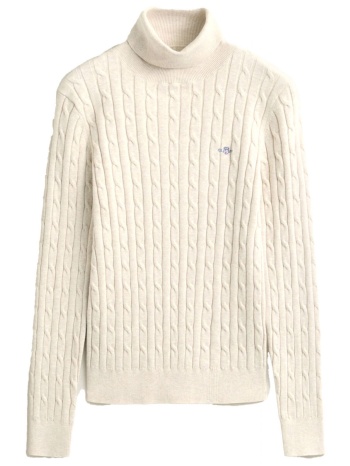 gant πλεκτο turtle neck μπεζ