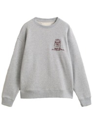 gant φουτερ c-neck graphic γκρι