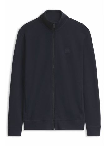 boss casual φουτερ fullzip zestart μπλε