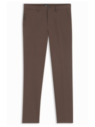 boss παντελονι chino slim fit p-kaiton1-zip καφε