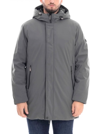 markup man μπουφαν jacket hoodie γκρι