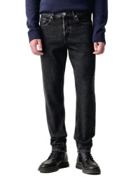 karl lagerfeld jeans παντελονι jeans tapered fit denim μαυρο