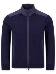 paul&shark πλεκτο fullzip logo μπλε