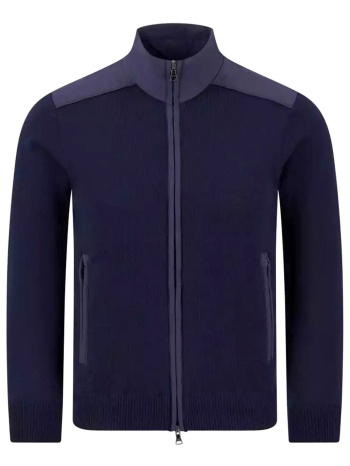 paul&shark πλεκτο fullzip logo μπλε