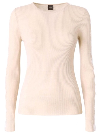 pinko πλεκτο copenaghen sweater δαντελα κρεμ
