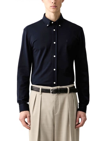 boss πουκαμισο button down slim fit jersey