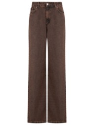 richmond x παντελονι jeans olytha wide leg καφε