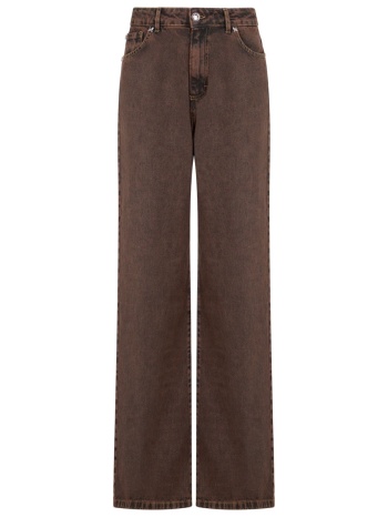 richmond x παντελονι jeans olytha wide leg καφε