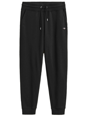 gant παντελονι φορμα reg shield sweatpants μαυρο