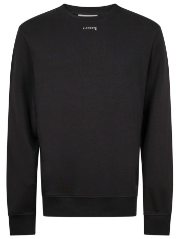 richmond x φουτερ josa crewneck logo μαυρο
