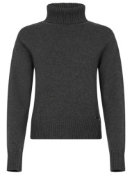 richmond x πλεκτο ivania turtleneck logo γκρι