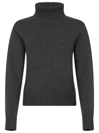 richmond x πλεκτο ivania turtleneck logo γκρι