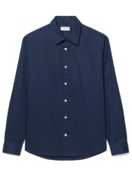 lacoste πουκαμισο regular fit μπλε