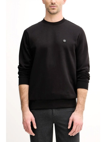 boss φουτερ crew neck jersey c-sharpe 01 καφε