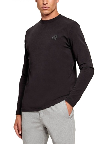 karl lagerfeld t-shirt crewneck ls μαυρο