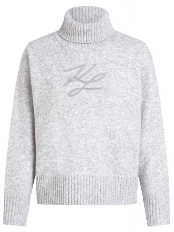 karl lagerfeld πλεκτο ζιβαγκο soutache turtleneck relaxed
