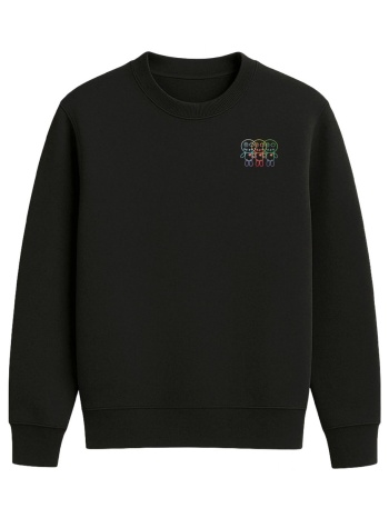 wrong friends φουτερ crewneck fort collins logo μαυρο
