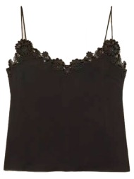 twinset top δαντελα μαυρο