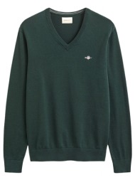 gant πουλοβερ cotton sweater v-neck κυπαρισσι