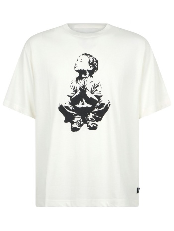 richmond x t-shirt narekd boxy fit logo λευκο