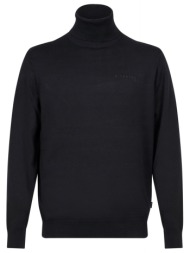 richmond x πλεκτο bhanga turtleneck logo μαυρο
