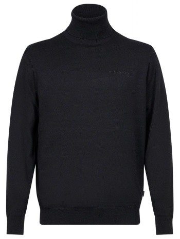 richmond x πλεκτο bhanga turtleneck logo μαυρο