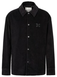 richmond x μπουφαν orcha jacket κοτλε τσεπες μαυρο