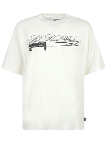 richmond x t-shirt nashik boxy fit logo εκρου