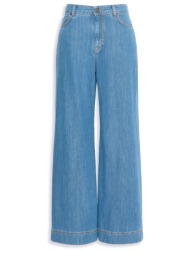 max mara weekend παντελονι jeans wkdvega wide leg μπλε
