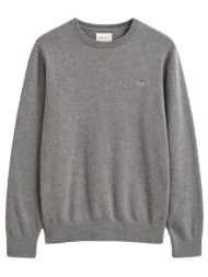 gant πλεκτο cotton sweater γκρι