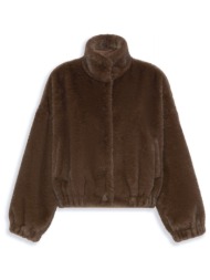 max mara weekend γουνα wkdanemone τσεπες καφε