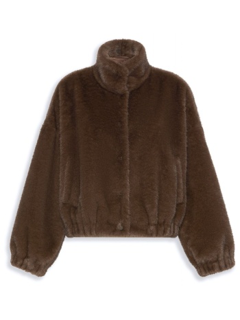 max mara weekend γουνα wkdanemone τσεπες καφε