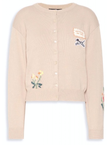 max mara weekend ζακετα πλεκτο wkdteiera logo μπεζ