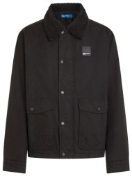 karl lagerfeld jeans μπουφαν coated cotton jacket relaxed fit μαυρο