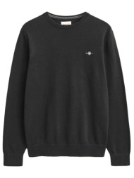 gant πλεκτο cotton sweater μαυρο