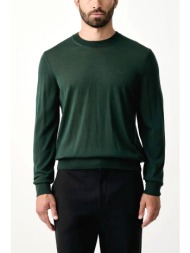 boss πλεκτο crew neck h-leno-l πρασινο