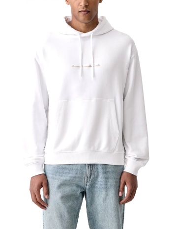 hugo φουτερ hoodie datrihood logo λευκο