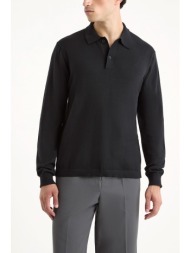 nautica polo regular fit octavio logo μαυρο