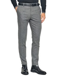 boss παντελονι chino modern regular fit λαστιχο μεση c-kane1-rds-bh γκρι