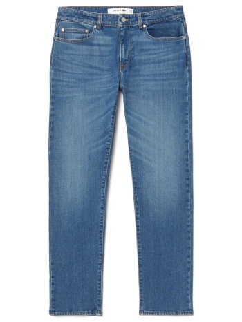 lacoste παντελονι jeans slim fit μπλε