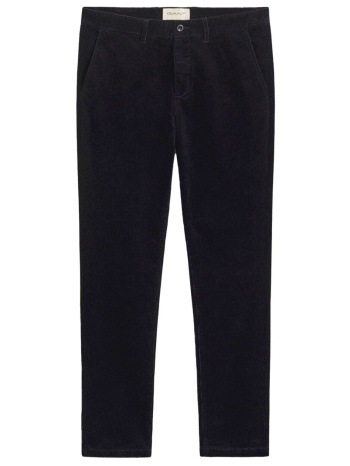 gant παντελονι κοτλε slim cord chinos μπλε