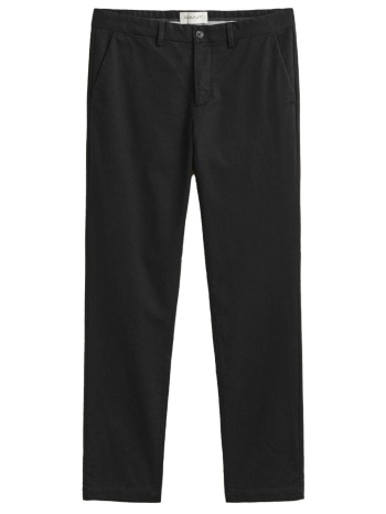 gant παντελονι slim smart chinos μαυρο