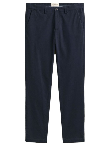 gant παντελονι slim smart chinos μπλε