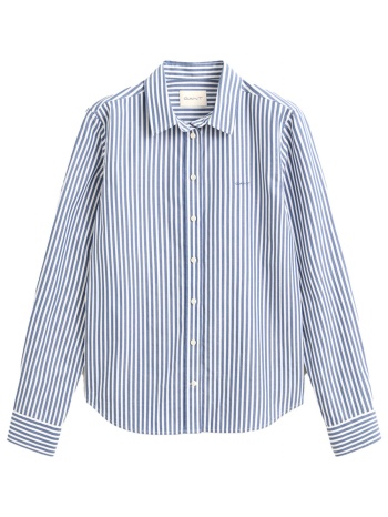 gant πουκαμισο regular fit classic poplin stripped shirt
