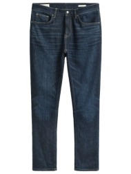 gant παντελονι jeans black broken in slim μπλε