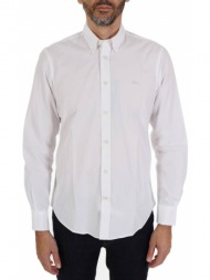 harmont & blaine πουκαμισο button down regular fit λευκο