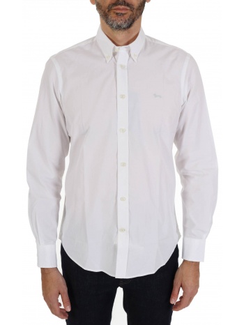 harmont & blaine πουκαμισο button down regular fit λευκο σε προσφορά