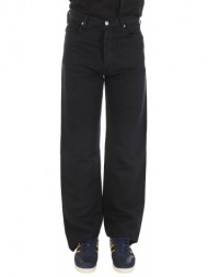 armani jeans παντελονι 5τσεπο classic waist relaxed leg hemp inside μαυρο
